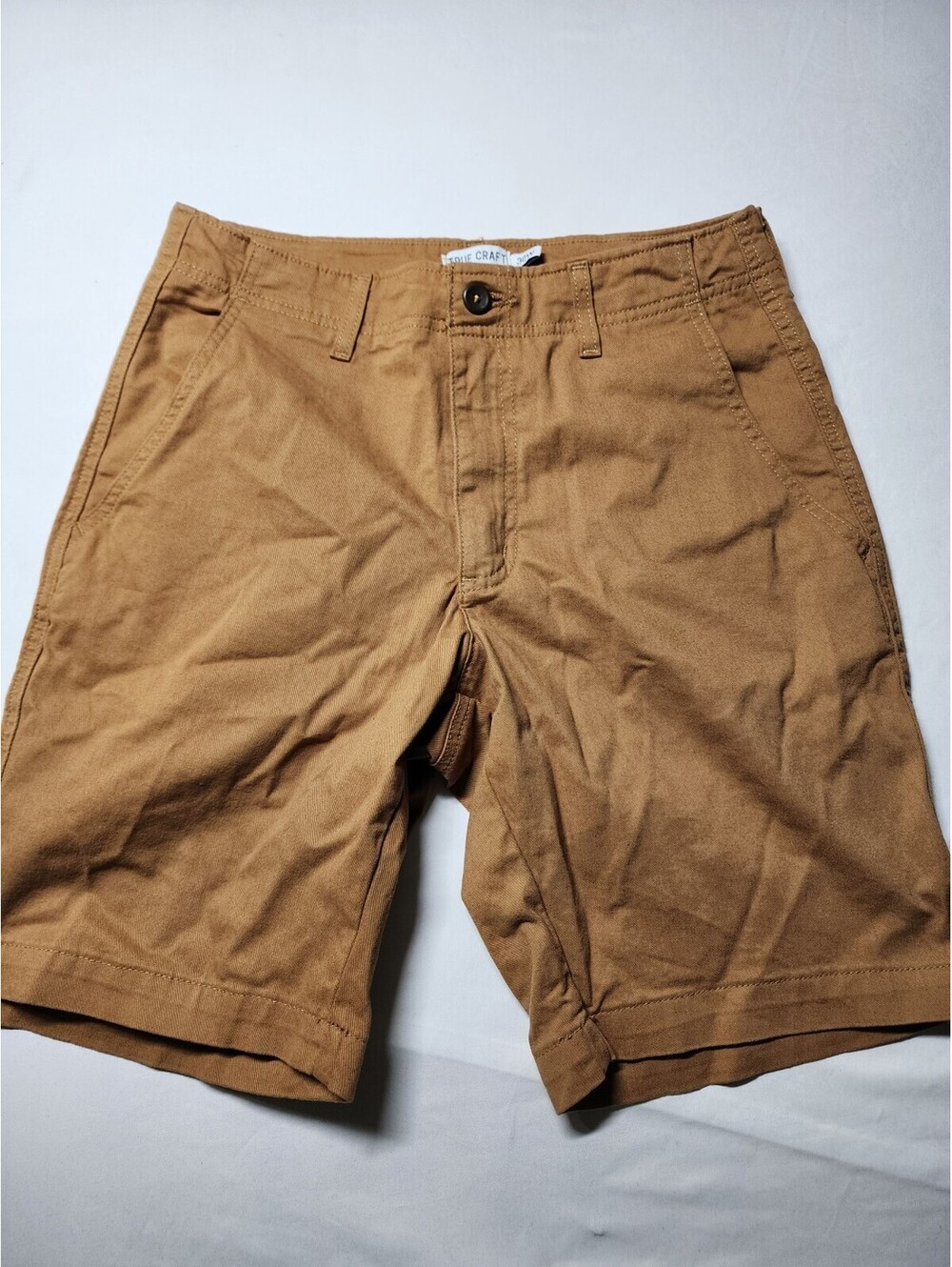 True Craft Men's Shorts Size 30 9 Inch Inseam Flat Front